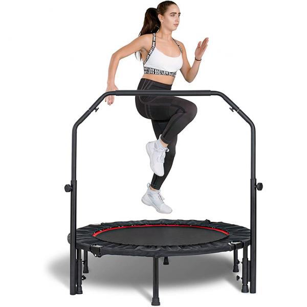 4-Folding Trampoline with Adjustable Handle